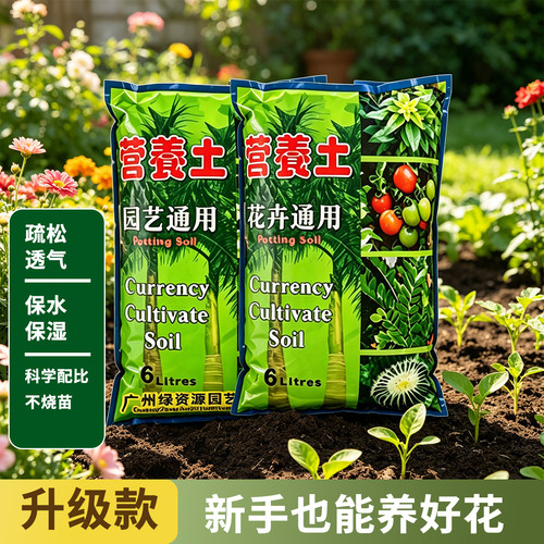 鲜花绿植绿萝多肉土通用型