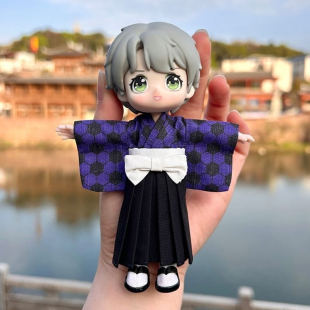 鬼灭之刃继国岩胜同款ob11娃衣日式和服gsc素体12分小尺寸BJD娃衣