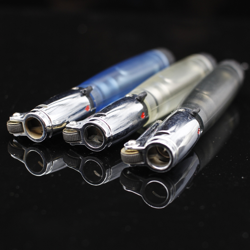 充气静音充气砂轮打火机透明