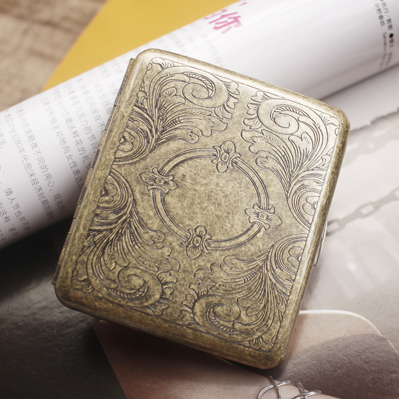 抖音网红男士烟盒个性夜店男女创意烟夹个性定制富贵花高档小巧