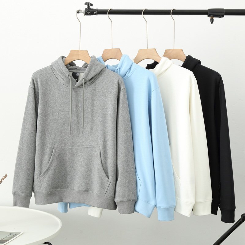 外贸原单全棉毛圈宽松纯色时尚休闲连帽套头卫衣外套男士春秋0901,男装,卫衣,淘宝优惠券,粉丝福利购,淘宝优惠卷