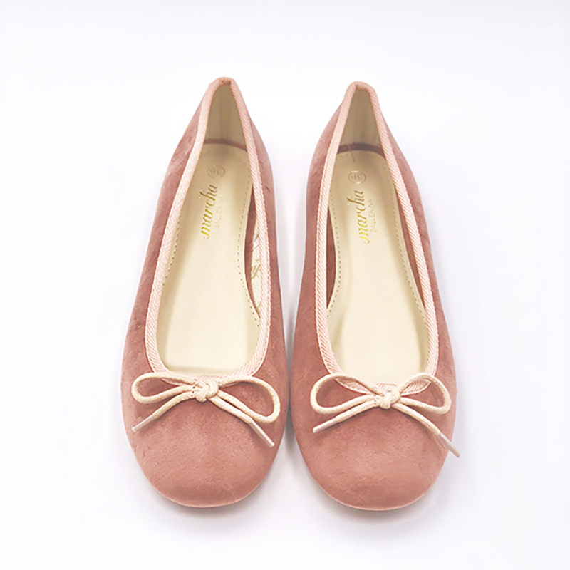 MARCHA BALLET LITTLE FRAGRANCE LADY TEMPERAMENT VERSATILE BOW BOW SHALLOW SCOOP FLAT WOMENS SINGLES WORK SUMMER SHOES