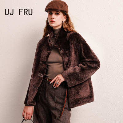 两面穿长袖西班牙进口拉贡立领