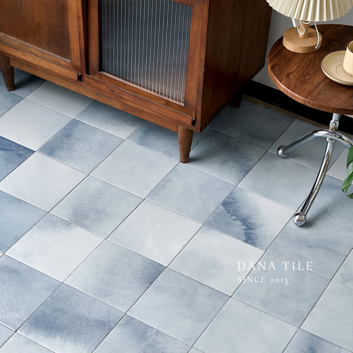 蓝色花砖法式厨房卫生间阳台瓷砖