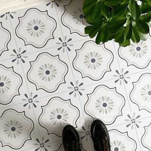 戴纳法式 小清新花砖厨房卫生间浴室瓷砖阳台玄关户外庭院地砖
