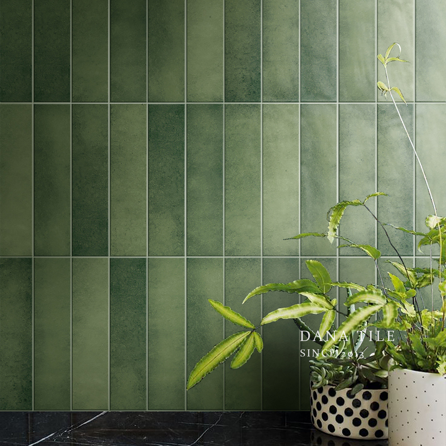 法式复古绿色厨房卫生间瓷砖民宿咖啡厅吧台瓷砖全瓷哑光手工砖