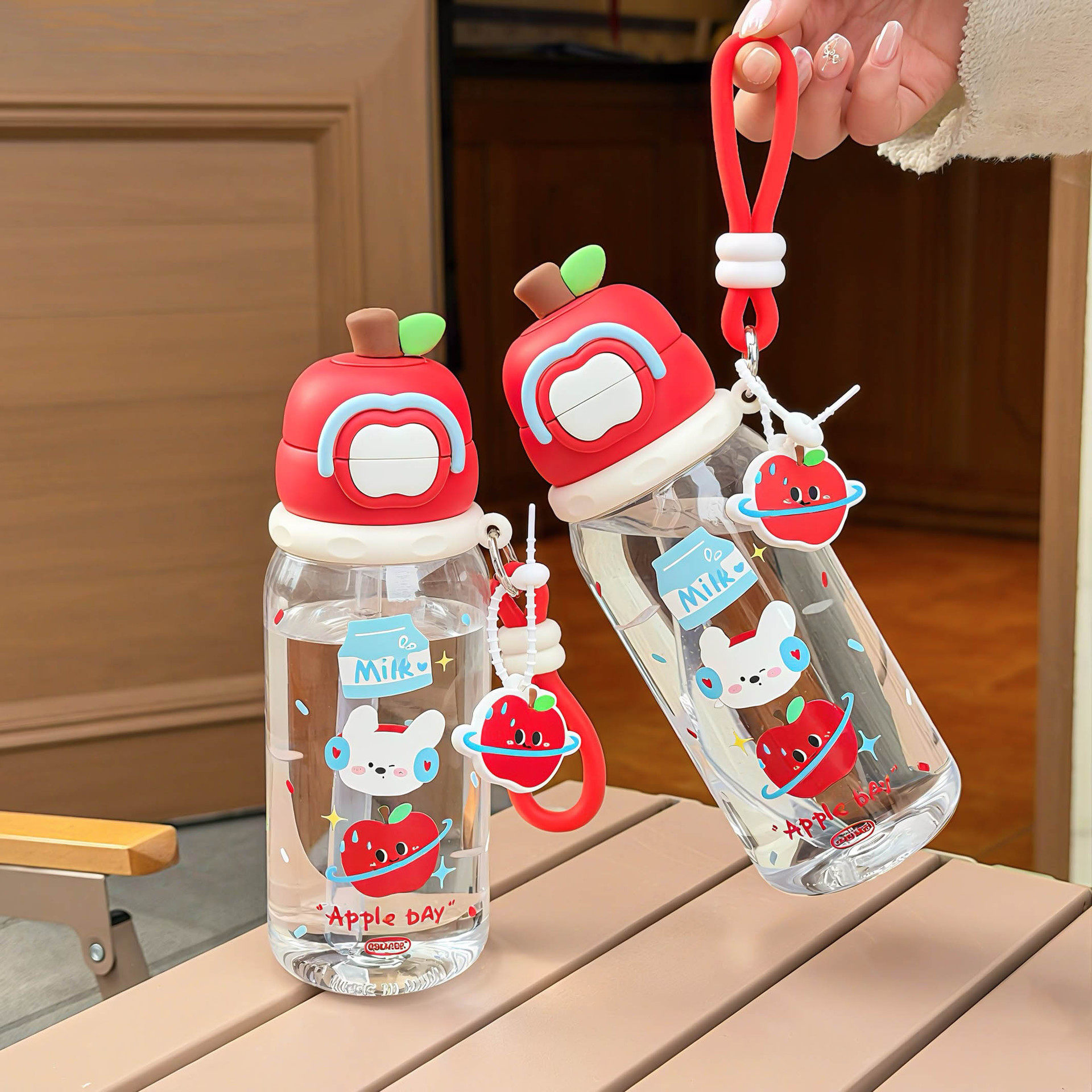 可爱水杯儿童上学专用夏天吸管双饮杯子便携女孩小学生塑料杯水壶,餐饮具,吸管杯,淘宝优惠券,粉丝福利购,淘宝优惠卷