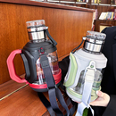 男士 折叠三用玻璃杯2025新款 泡茶杯高硼硅耐高温防爆超大容量水壶