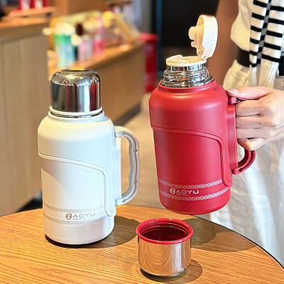 大容量保温壶一升2025新款高颜值保冷水杯旅游车载男女士吨吨杯