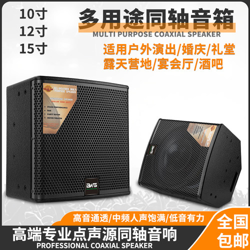 同轴音箱15寸12寸全频大功率音响
