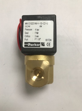 美国派克PARKER原装WV121S221NV-I-1S-C2-UDC24V/6W/4BA少量现货