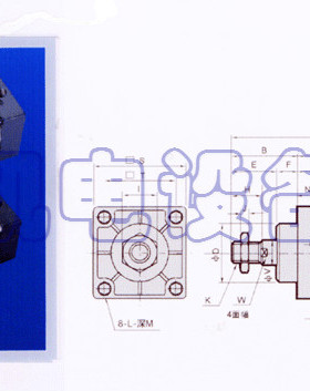 KAOGEER全新正品方形标准气缸SC125*100-CA/SC125X100-CA