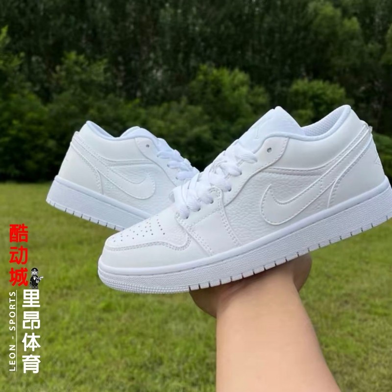 nike air jordan1 low aj1女低帮纯白休闲篮球鞋男情侣553560-130