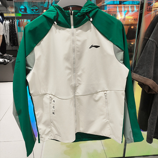 跑步系列男子反光防泼水高弹外套AFDU351 新款 李宁风衣 2024冬季