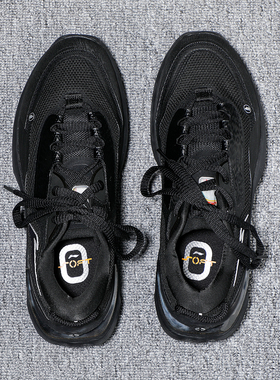 李宁跑步鞋男子2025秋冬款软弹底ARM潮流学生休闲鞋黑色运动鞋