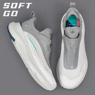 GO一脚蹬休闲鞋 回弹跑鞋 2025秋季 薄底鞋 爸爸男子懒人鞋 李宁SOFT