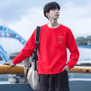 李宁2026马年新年日进斗金简约百搭保暖运动舒适休闲卫衣AWDW281