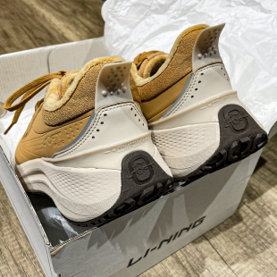 休闲鞋 李宁男子2024冬季 FLEECE加绒防滑经典 PLUS AGLU097 SOFT