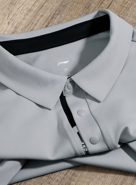 李宁专柜运动POLO衫2025夏季新款舒适透气轻薄男子短袖APLV047