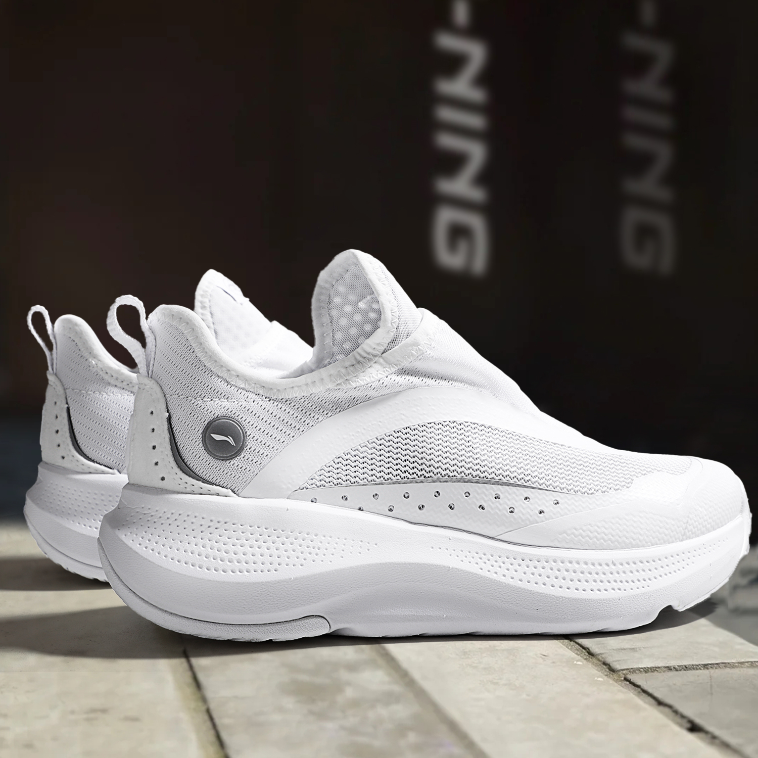 李宁正品女款一脚蹬休闲