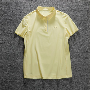 透气舒适凉爽时尚 李宁短袖 新款 POLO衫 翻领T恤APLV264 女子2025夏季