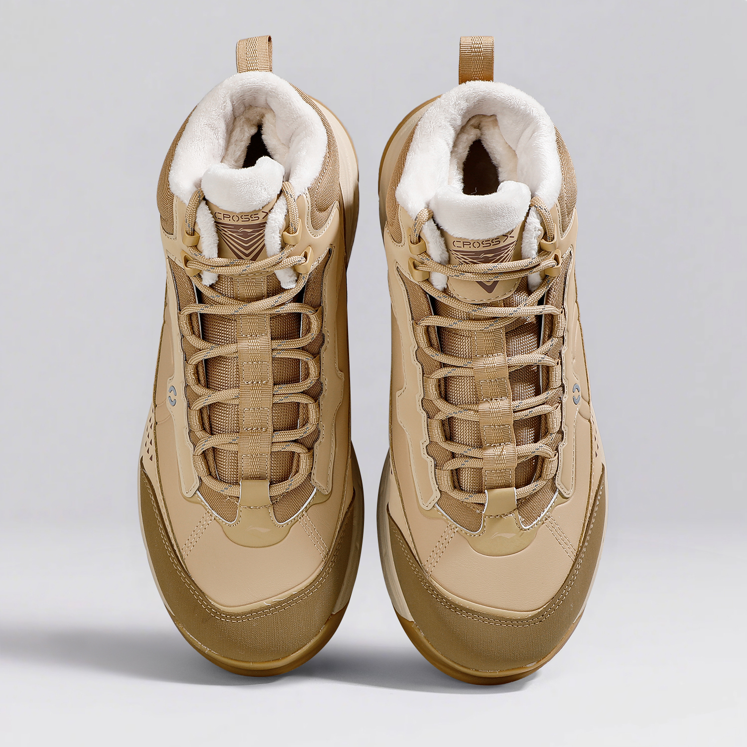 李宁系列2025冬新款男星途2时尚潮流百搭加绒保暖中帮潮流休闲鞋