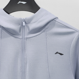 李宁卫衣女款2026春季新款健身系列舒适柔软运动休闲开衫连帽外套