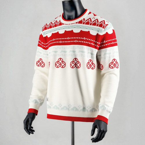 李宁2025冬季新款男子时尚潮流中国文化系列故宫联名套头编织衫