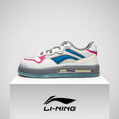 李宁系带女板鞋经典休闲板鞋低帮