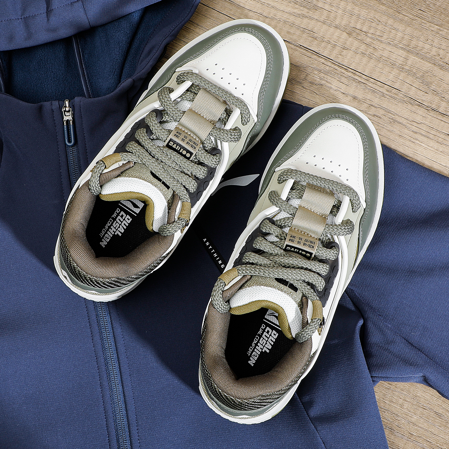 李宁系列2025冬季男001 BTC MEGA时尚潮流正品运动软弹经典休闲鞋