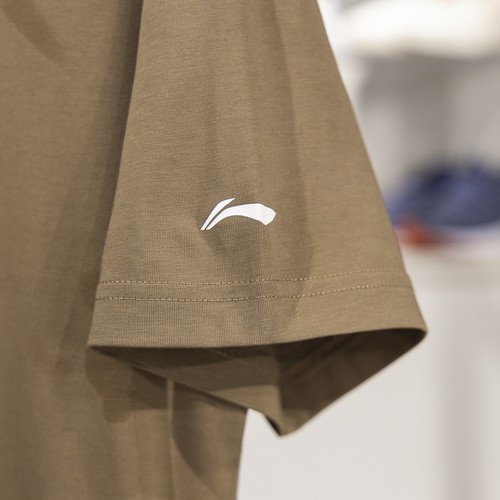 李宁短袖男2025夏季新款时尚百搭运动休闲透气半袖圆领T恤ATSV177