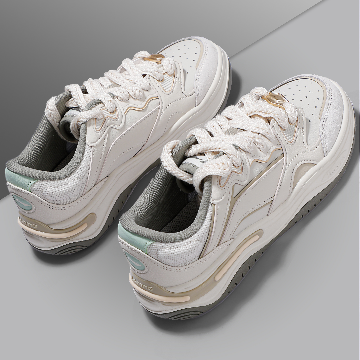 李宁板鞋女2025春季新款潮流运动休闲鞋FUTURE FLOW溶解鞋AGCV008