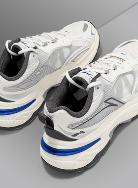 李宁网面透气运动鞋男2025新款xLPL联名系列舒适休闲鞋厚底增高