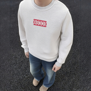 李宁2026马年新年款 日进斗金舒适圆领运动卫衣AWDW281 宽松套头衫