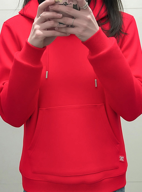 李宁2026马年新年宽松舒适红色日进斗金系列连帽运动卫衣AWDW111