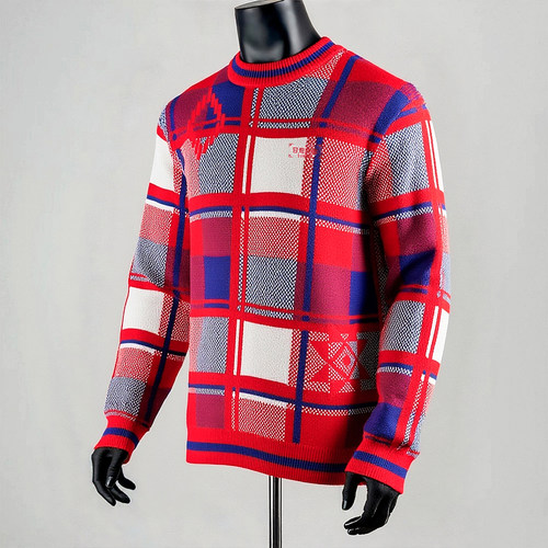 李宁2025冬新款男子无帽红色新年系列日进斗金舒适编织衫套头毛衣