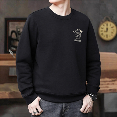 李宁2026马年新年款运动套头衫日进斗金舒适宽松休闲卫衣AWDW281