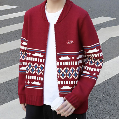 李宁运动潮流系列2025冬季女时尚中国文化系列故宫联名开衫编织衫