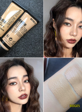 ins美妆粉底液遮瑕欧美小麦色