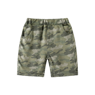 特价撤柜童装男童迷彩短裤夏装外穿童装薄款裤子休闲裤潮kz2830