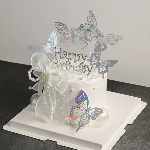 幻彩蝴蝶珍珠蝴蝶结钻石字母