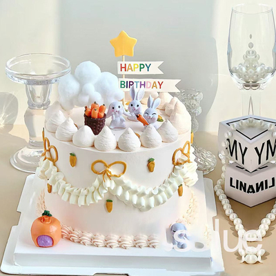 森系小兔子胡萝卜兔宝宝男孩女孩