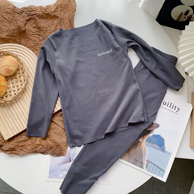 儿童保暖内衣套装男童秋衣秋裤女童中大童德绒男孩秋冬睡衣家居服