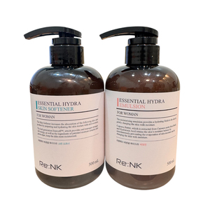 韩国直邮实名报关renk丽人凯精华莹润爽肤水乳液院线500ml大容量