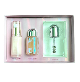 韩国直邮renk丽人凯天使胶原蛋白眼部安瓶精华套抗皱亮白赠导入棒