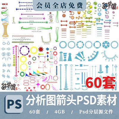 园林景观城市规划环艺分析图ps素材画法方案图标线条箭头符号 psd