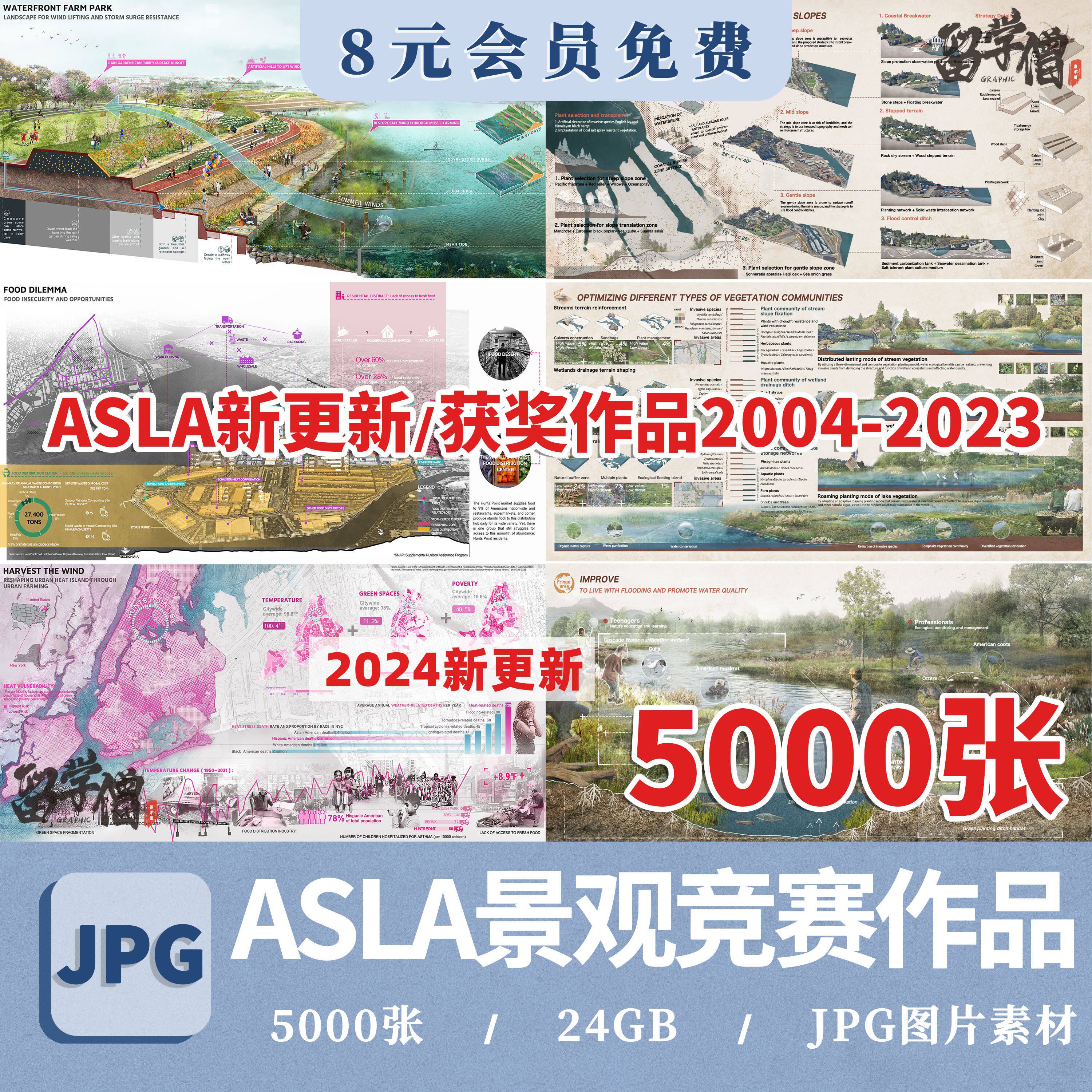 2004~2023年asla景观竞赛获奖作品国际园林历年排版高清资料合集