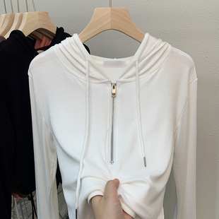 连帽卫衣女款春秋2024年新款爆款宽松百搭秋冬薄款小个子上衣带帽