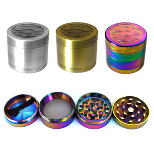 40mm3层小叶子磨烟器树叶碎烟器烟草研磨器卷烟器leaf grinder