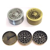 50mm3层斗牛犬磨烟器狗头碎烟器烟草研磨器斗客卷烟器grinder